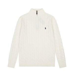 Polo by Ralph Lauren Women's White Cable Knit Sweater